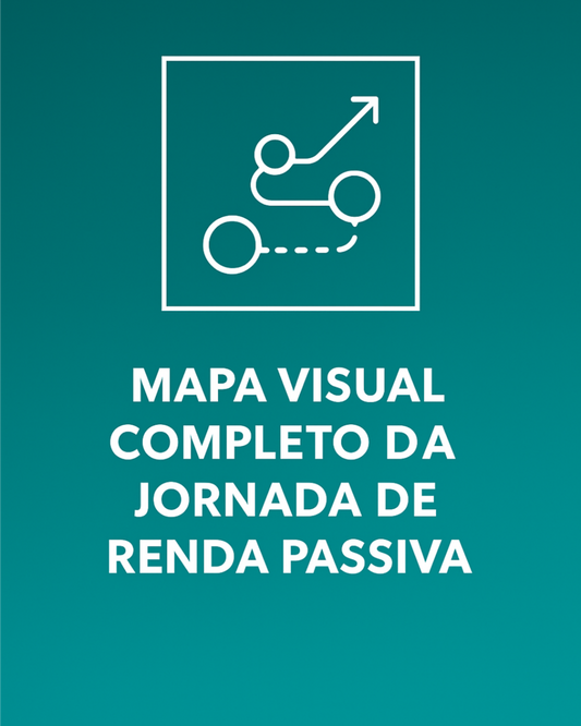 Mapa visual completo da jornada de renda passiva